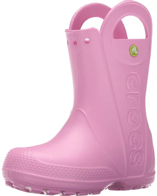 CROCSTM Handle It Rain Boot -kind Boot in het Pink