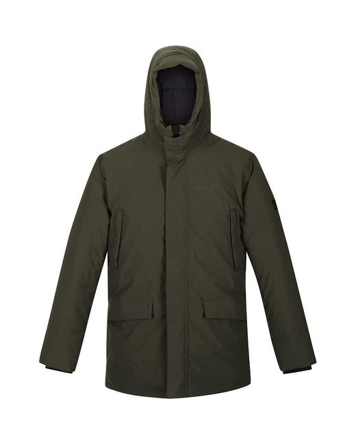 Regatta Green S Waterproof Recycled Fabric Yewbank Jacket Dark Khaki for men