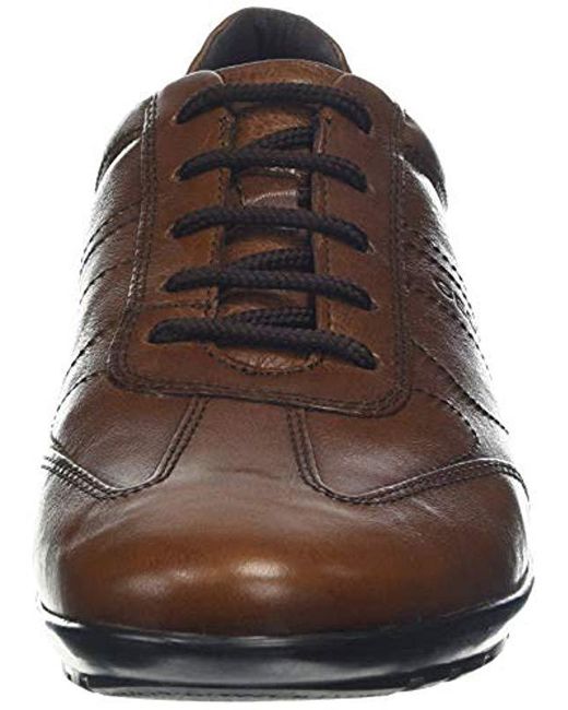 Geox Leather Uomo Symbol B, 's Oxford in Brown for Men | Lyst