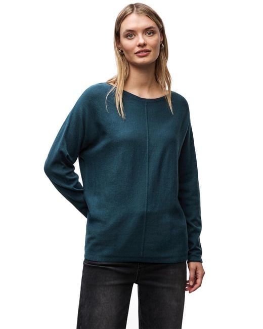 Street One Basic Dolman Pullover Tide Blue 38