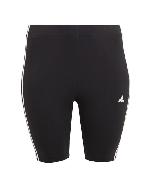 Adidas Gray Essentials 3-stripes Bike Shorts Tights