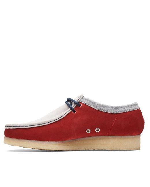Clarks Red Wallabee Vcy Oxford for men