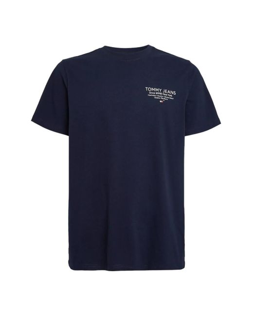 Tommy Hilfiger Blue Tjm Slim Esstnl Graphic Tee Ext S/s T-shirts for men
