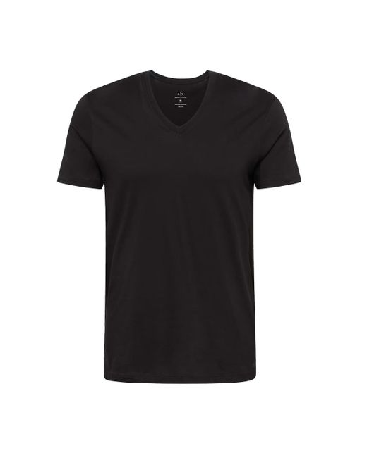 Armani Exchange T- Shirt Slim fit avec col en V Emporio Armani pour homme en coloris Black