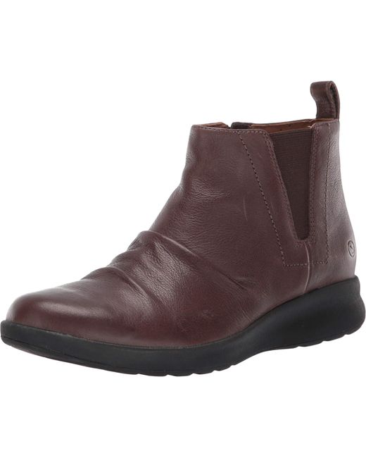 Clarks Brown S Un Adorn Mid Chelsea Boot