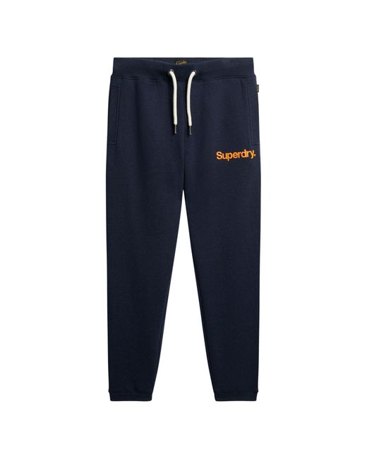 Superdry Blue Cuffed Joggers Pants for men