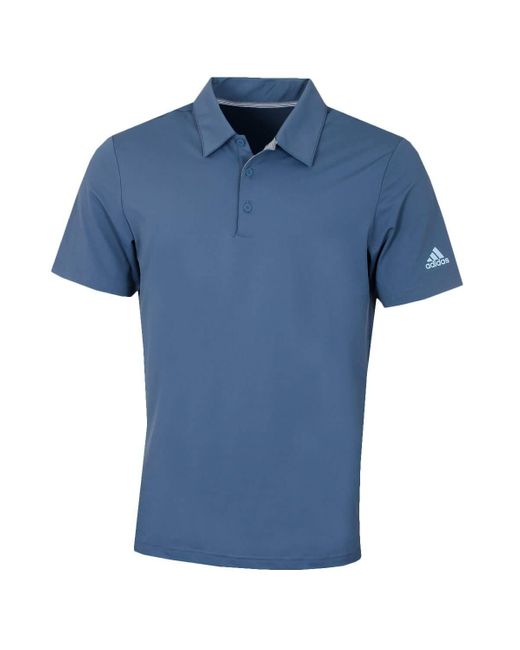 Adidas Ultimate 2.0 Solid Crestable Poloshirt Voor in het Blue voor heren