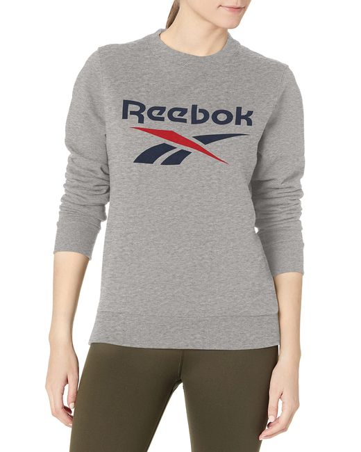 Training Essentials Graphic Sweatshirt di Reebok in Gray
