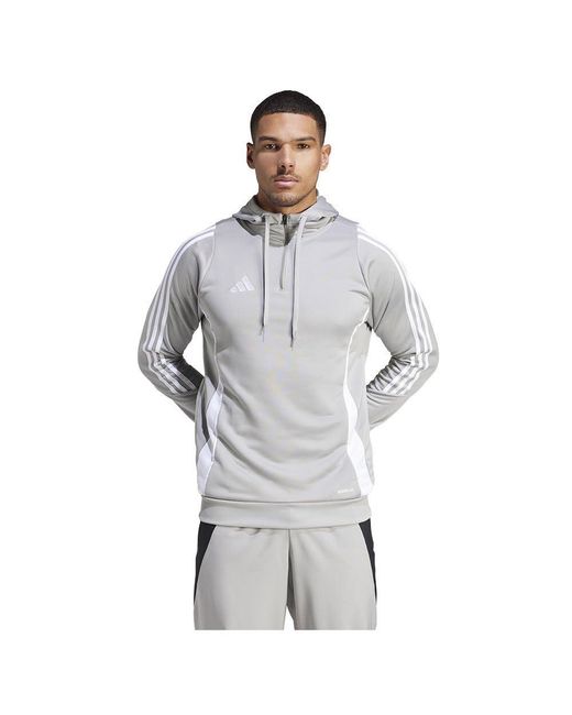 Adidas Teamsport Textil - Sweatshirts Tiro 24 Training Hoody grauweiss in Gray für Herren