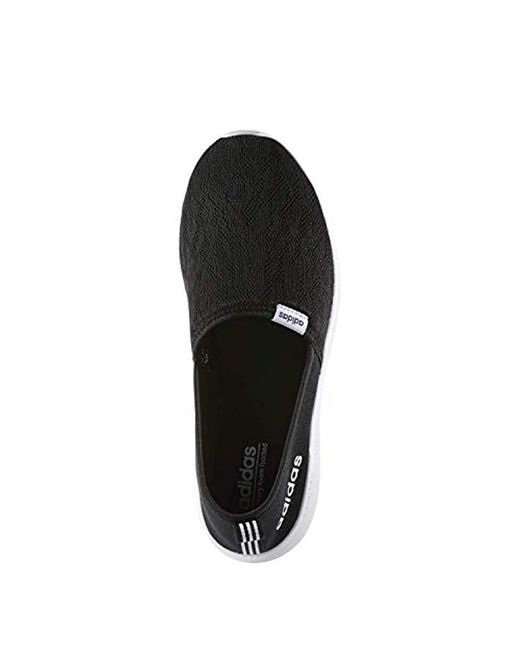 adidas Neo Lite Racer Slip On W Casual Sneaker in Black/White (Black) | Lyst