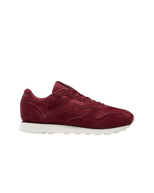 Reebok Red CL Leather Sneaker für