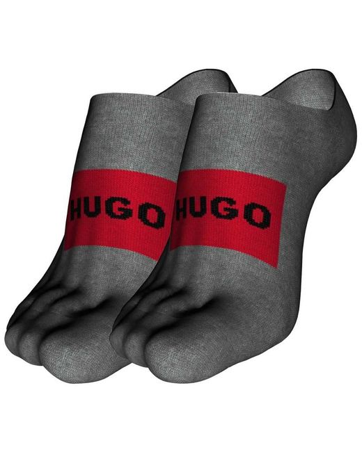 HUGO Red Boss 2p Lowcut Label Col Invisible Socks for men