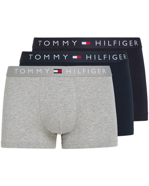 Tommy Hilfiger Gray 3p Trunk Wb Um0um03181 for men