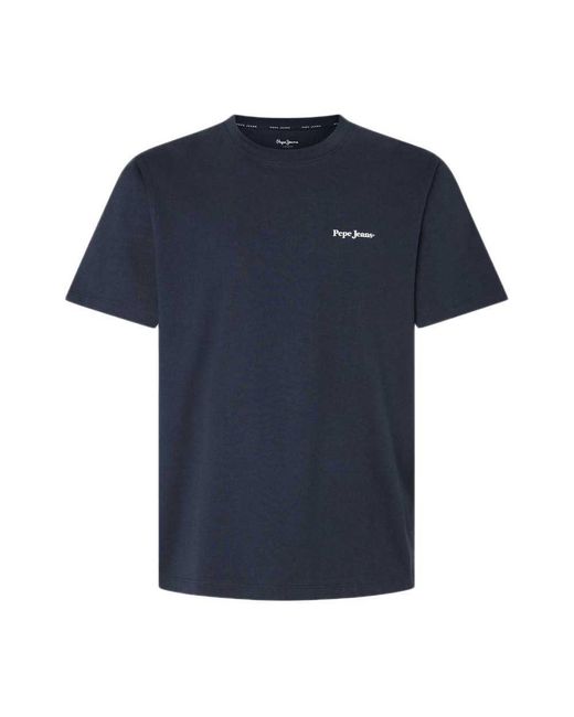 Axel C Tee T-Shirt di Pepe Jeans in Blue da Uomo