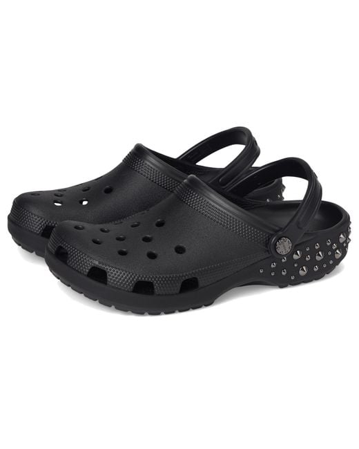 CROCSTM Classic Studded Clog Black 8