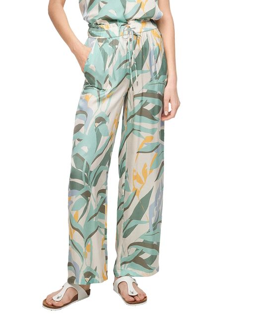 S.oliver Green Hose lang Wide Leg