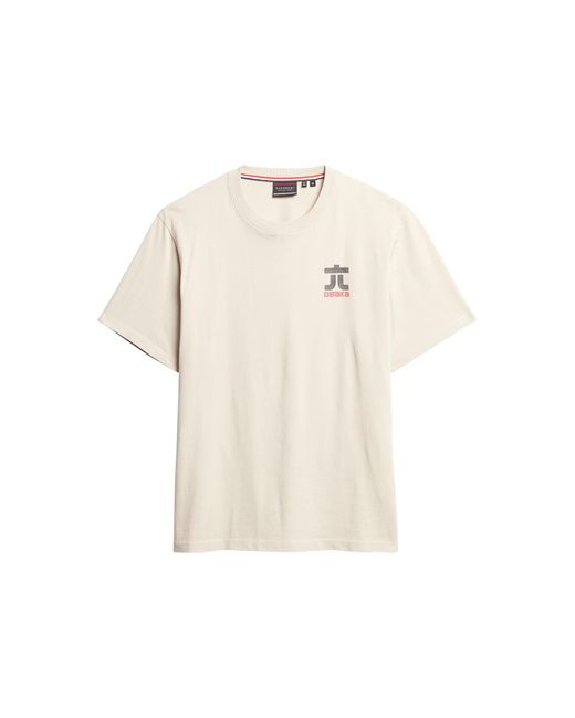 Superdry Osaka Graphic Loose Tee T-Shirt in Natural für Herren