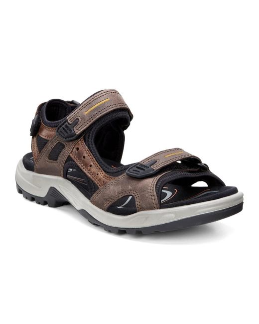 Ecco Black Yucatan Sport Sandal for men