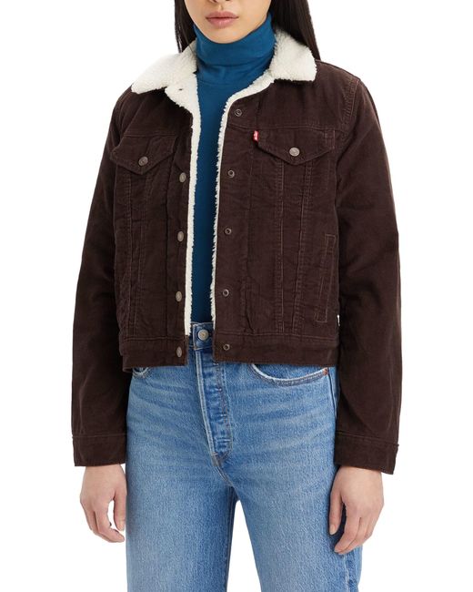 Levi's Black Original Sherpa Trucker Jacke