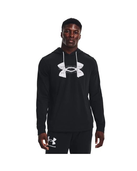 Under Armour S Rival Terry Hoodie Black L for men
