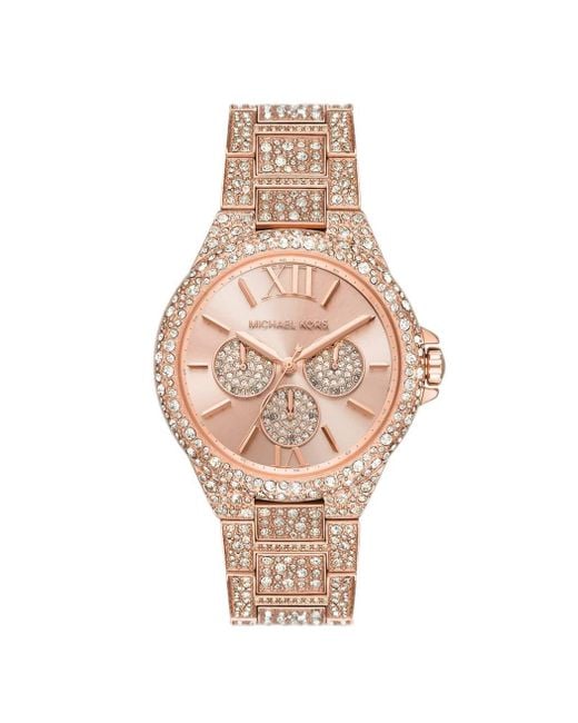 Michael Kors Camille Quartz/ / 3-hand Watch With Pink Color