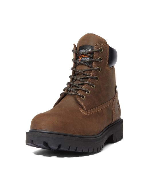 Timberland Brown Direct Attach 6 Inch Soft Toe Insulated Waterproof Industrial Work Boot for men