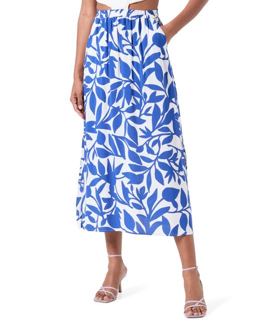Vero Moda Blue Vmeasy Joy Maxi Slit Skirt WVN Ga