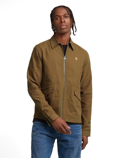 G-Star Overshirt Met Ritssluiting in het Multicolor voor heren