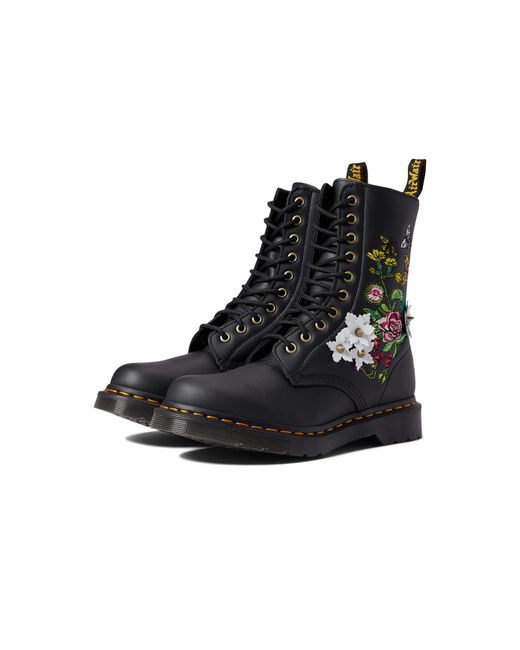 Dr. Martens 1490 Bloom Nappa Leather Black Stiefel 40 EU