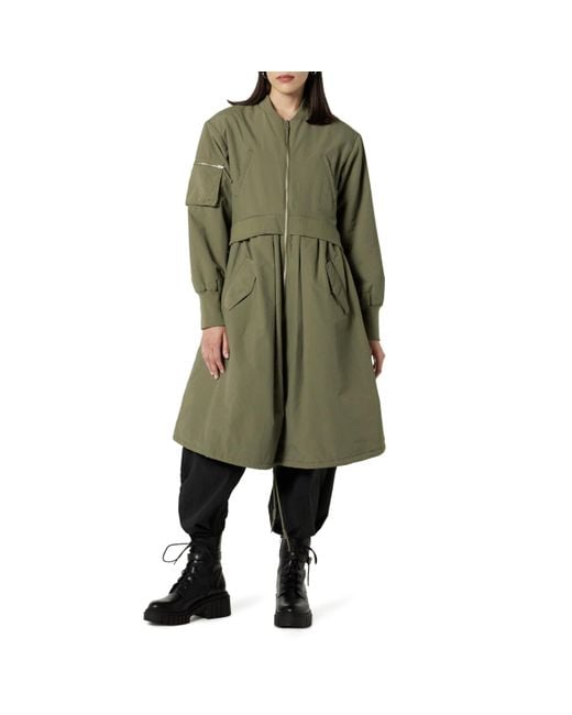 The Drop Green Double Layer Bomber Coat