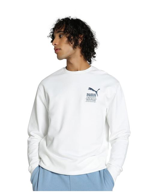 PUMA White Sweatshirt for men