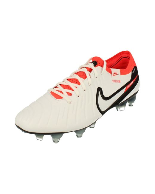 Nike White Legend 10 Elite Sg-pro Ac S Football Boots Dv4329 Soccer Cleats for men
