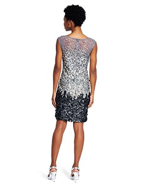 Black Multicolor ADRIANNA PAPELL Women/'s Floral Printed Dress NEW MSRP $160