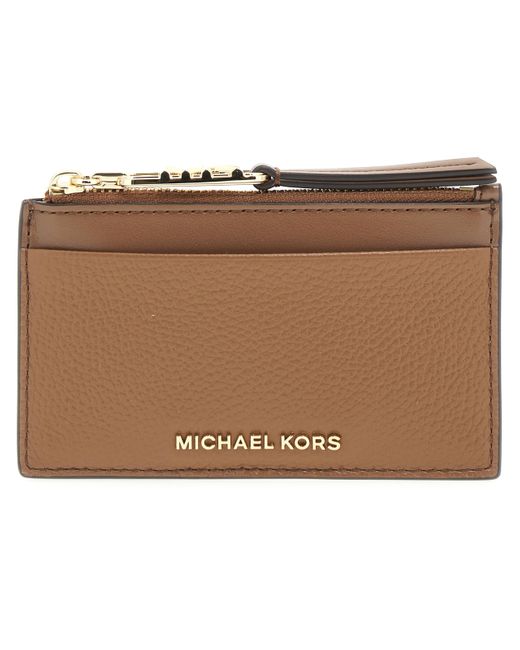 Michael Kors Brown Sm Zip Card Case Hand Bag
