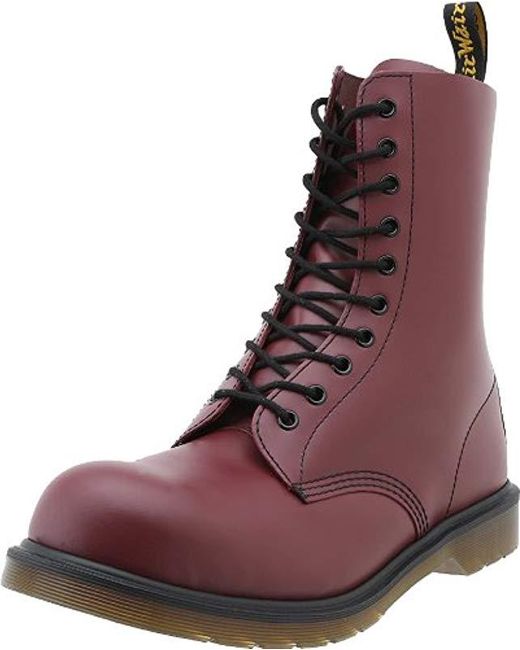 Dr. Martens Red 1919 Unisex Steel Toe Leather Boot