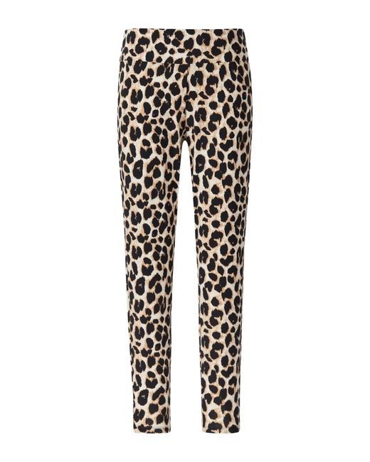 S.oliver Black Leggings mit Leo-Muster Ecru 42