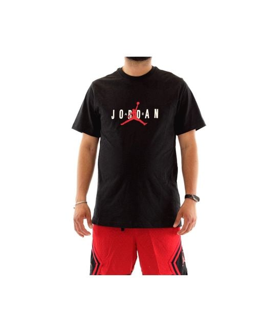 Nike Jordan Air Stretch Short Sleeve Crew Tee Black Dm1462-010