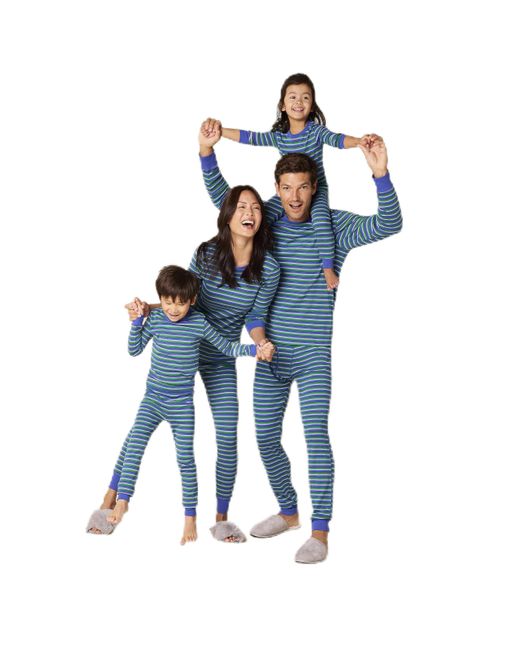 Set pigiama in flanella di pantaloni e camicia con bottoni frontali a maniche lunghe Donna di Amazon Essentials in Blue da Uomo