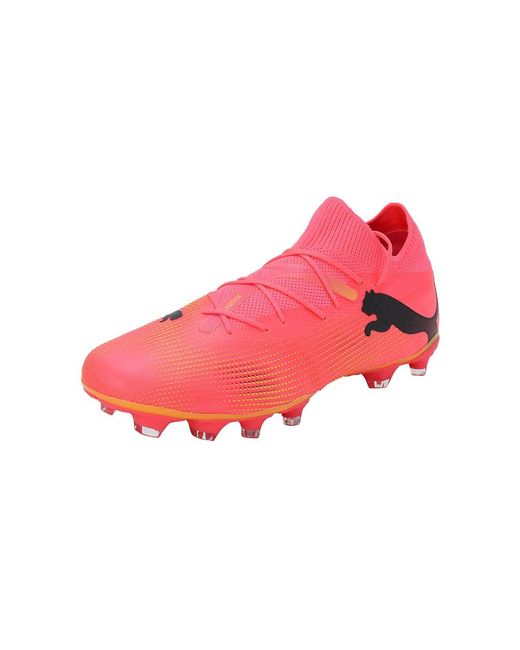 Future 7 Match Fg/Ag Scarpe da calcio di PUMA in Pink da Uomo