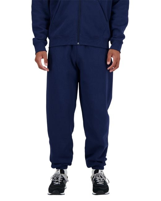 New Balance Blue Sport Essentials Fleece Jogger Trousers for men