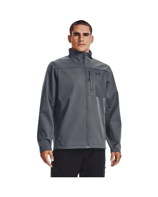Under Armour Gray Coldgear Infrared Shield 2.0 Soft Shell Jackets for men