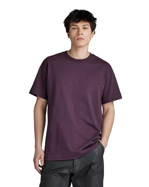 G-Star RAW Purple Essential Loose T-shirt for men
