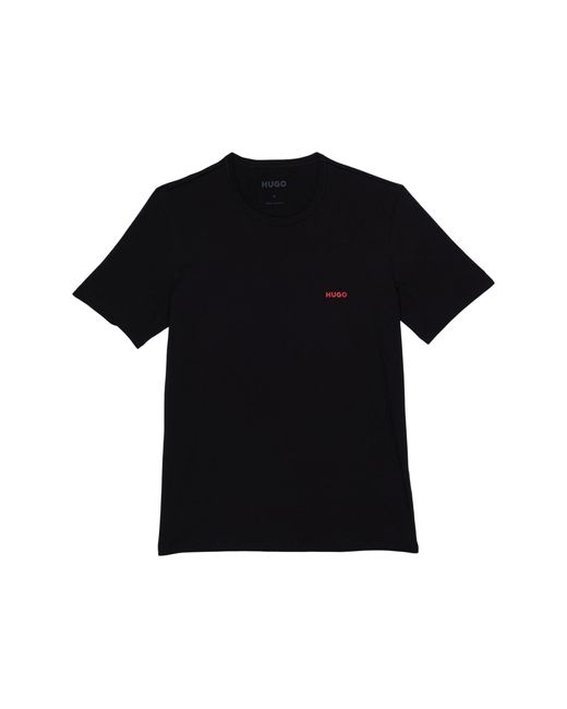 HUGO Black 3-pack Round Neck Regular Fit Short Sleeve T-shirts for men