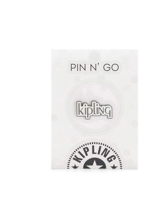 Kipling White Pin Keyring