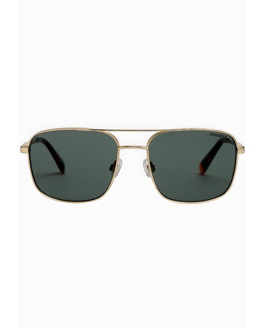 Superdry Metallic Square Metal Avaiator Sunglasses for men