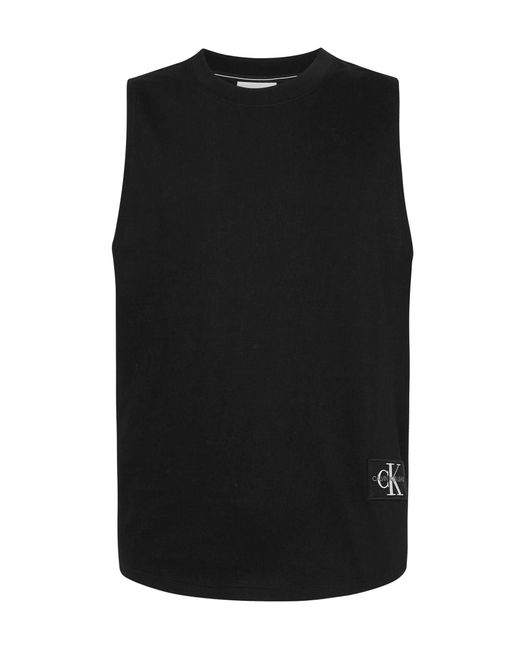 Calvin Klein Jeans Top MONOLOGO Badge Tank TOP schwarz in Black für Herren