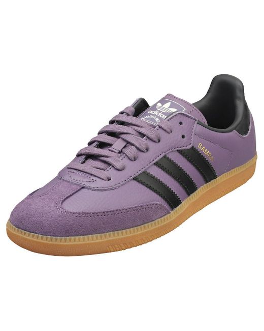 Adidas Purple Erwachsene Samba OG J Schuhe