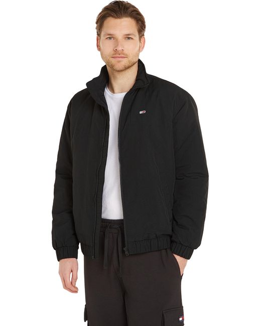Tommy Hilfiger Black Essential Padded Jacket For Transition Weather for men