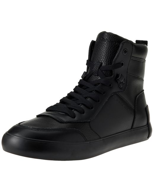Calvin Klein Vulcanized Sneaker Vulc Mid Laceup LTH In Lum Schuhe in Black für Herren