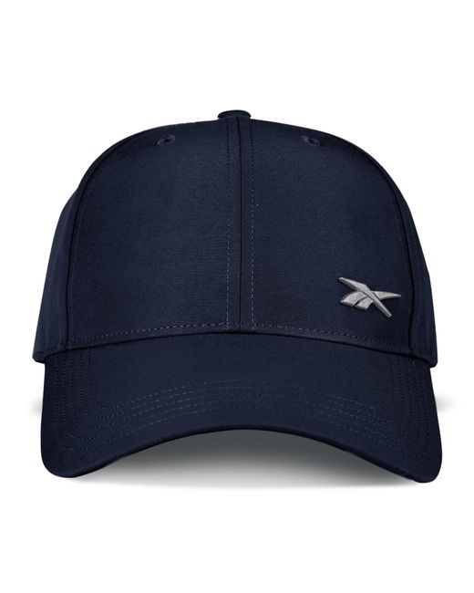 Reebok Blue Standard [ree] Cycled Low Profile Metal Badge Cap With Medium Curved Brim And Breathable 6 Panel Design